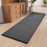 ARED O runner rug with non-slip backing keeps footing secure on hard floors.