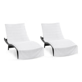 Arkwright Las Rayas chaise lounge cover 30x85 provides soft poolside coverage