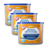 Arm & Hammer fragrance-free moisture absorber tub closeup showing crystals for moisture control
