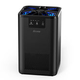 AROEVE MK06 black front view for compact bedroom air purification