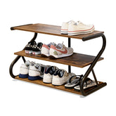 Aroktake 3-Tier Shoe Rack front view, neatly storing everyday shoes for a tidy entryway.
