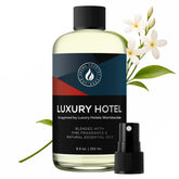 AROMA COUNTRY Ritzy diffuser oil bottle on a bedside table for hotel-inspired ambience