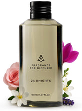 AROMAPLAN 24 Knights bottle pour showcasing premium hotel-grade aroma.