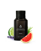 AROMAPLAN Dubai fragrance bottle enhances luxury hotel ambiance.