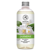 AROMATIKA Jasmine Reed Diffuser Refill bottle showcasing calm space with jasmine notes
