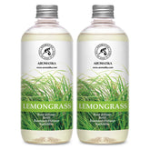AROMATIKA lemongrass diffuser refill bottle front view shows pure fragrance for home use