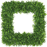 Artgar 20Inch Boxwood Wreath on the front door for year-round curb appeal