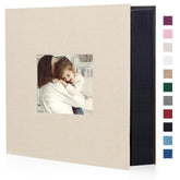 Artmag Fabric Photo Album beige cover texture, durable design for treasured family memories.