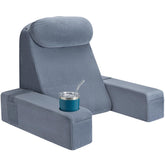 AS AWESLING 21-inch pillow provides full back support for bed reading and lounging