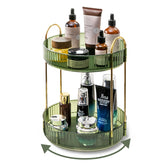 Asayuee 360° rotating makeup organizer offers quick access to your cosmetics.