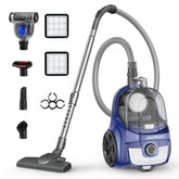Aspiron Canister Vacuum main view showing sleek design and strong cleaning capability