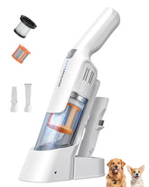 Aspiron cordless handheld vacuum compact design for easy portability and quick cleanups.
