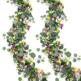 ASTNIC daisy garland 68in with 3D butterflies adds color and whimsy for events.