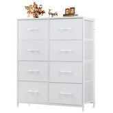 Atilioo 8-drawer dresser with wooden top showing ample storage capacity
