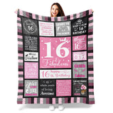 Atokker Sweet 16 blanket folded for gifting with cozy warmth.