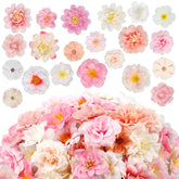 ATTGREAT mini silk rose head in light pink for DIY decor and quick accents