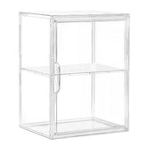 Attelite acrylic display case front-view clearly showcases collectibles and reduces dust exposure.