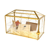 Atzciyr wedding glass card box with top slot for easy card drop