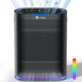 Aucleia large-room air purifier covers 2100 ftΒ² for thorough air cleaning.