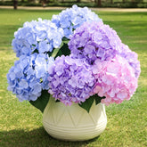 Auihiay hydrangea bundle for outdoor porch decor with vivid petals