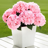 Auihiay pink hydrangea 30-head outdoor bundle for vivid exterior decor