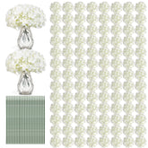 Auihiay hydrangea bulk 204pcs for versatile wedding decor and DIY arrangements.