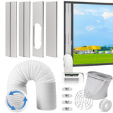 Aukney portable AC vent kit fixed plate 17 inch ensures a secure seal