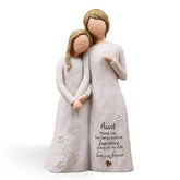 AUMELO Aunt Embrace figurine, hand-painted detail, ideal desk decor honoring family bonds.
