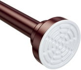 Ausemku brown shower rod tension shows 32-80 inch adjustability for easy setup.
