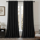 AUSSPVOCT blackout velvet curtain close-up reveals lush texture and premium feel.