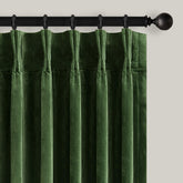 AUSSPVOCT olive green velvet curtains full-set for luxurious window coverage