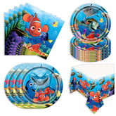 Autrpoweo Finding Nemo 7-inch plates for quick, mess-free meals at kids' parties.