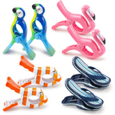 Autubin flamingo chair clip pink securely holds towels on windy beach chairs
