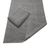 Avalon Towels grey bath mat 22x34 inches plush cotton pile for quick-drying floors