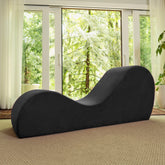 Avana Sleek Chaise Yoga side view highlights compact, space-saving design for home stretches.