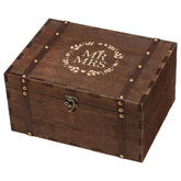 AW BRIDAL large Mr and Mrs box lid shows engraved text for keepsakes.