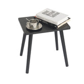 AWASEN side table with solid wood legs provides sturdy support for the living room.