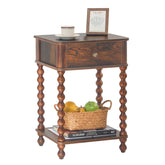 AWASEN Nightstand with drawer beside bed for compact bedside storage