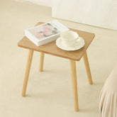 AWASEN side table with solid wood top for durable daily use.