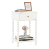 AWASEN White Nightstand top view showing compact bedside design and easy access to essentials