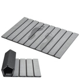 AWW Foldable Stone Bath Mat with diatomaceous surface for quick-dry feet.