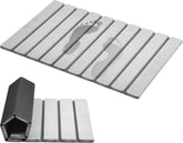 AWW Foldable Stone Bath Mat quick-dry surface handles wet feet.