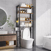 Axdtvoz over-the-toilet storage rack 4-tier full unit offers accessible bathroom storage.