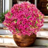 AXYLEX red mums outdoor artificial flowers brighten porches with lasting color
