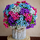 AXYLEX outdoor artificial pansy bundles for porch decor with lasting color.