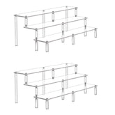 AZEAM acrylic riser 3-tier Amiibo display keeps figures organized and visible.