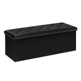 B FSOBEIIALEO storage ottoman bench seat in velvet offers plush comfort