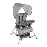 Baby Delight Venture chair folded in its carry bag for easy travel.