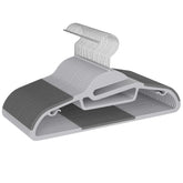 Bagail plastic hangers 50-pack with non-slip design keep clothes in place.
