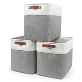 Bagnizer large storage basket front view shows ample capacity for seasonal clothing